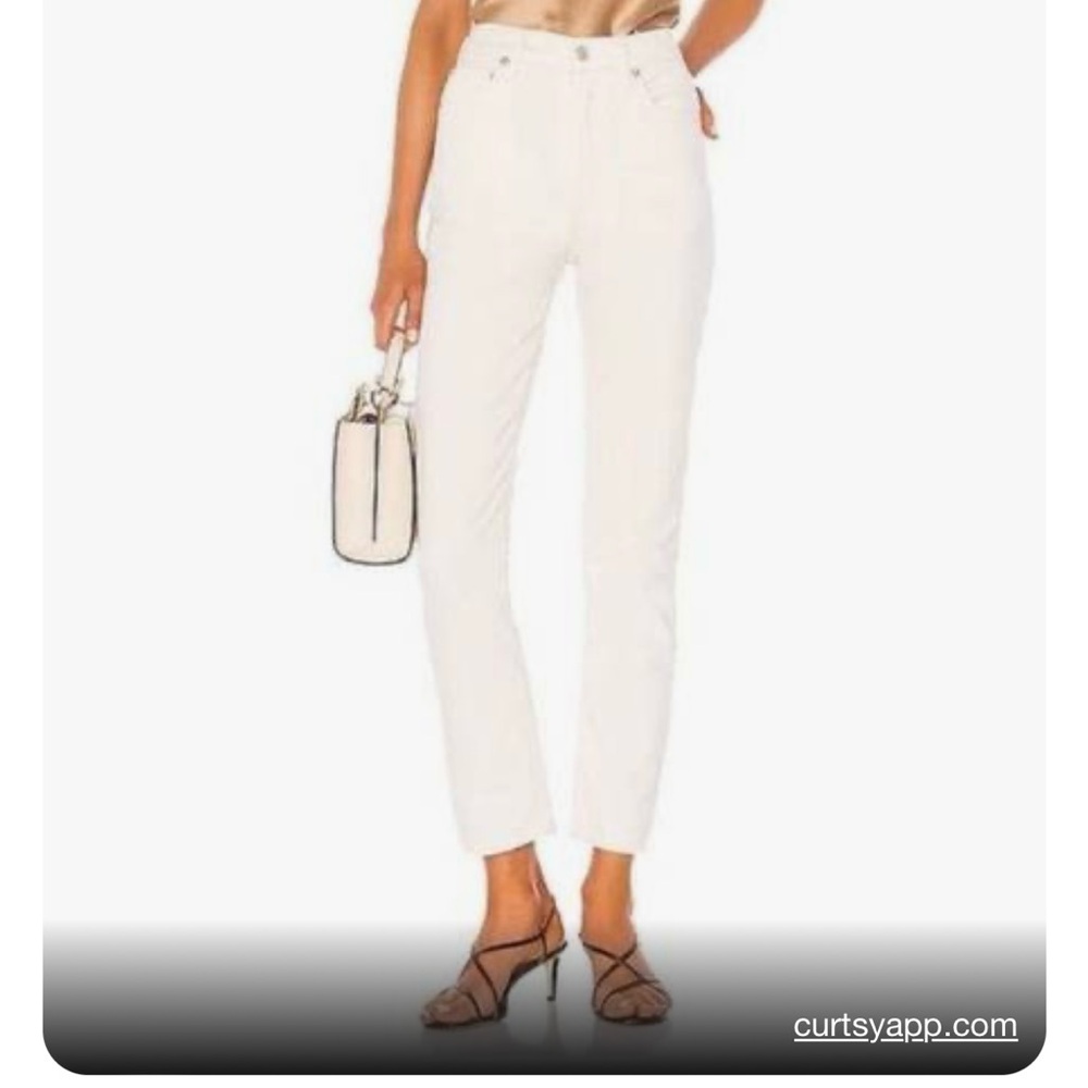 AGOLDE Remy high rise in ecru, size 28